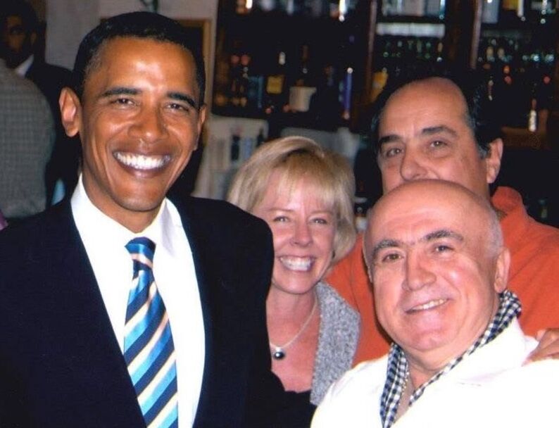 Former President Barack Obama at Costa’s | Courtesy of Kosti Demos